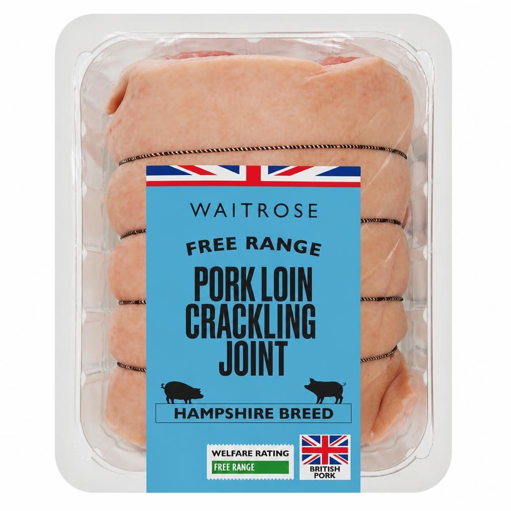 Waitrose Free Range Pork Loin Crackling Joint