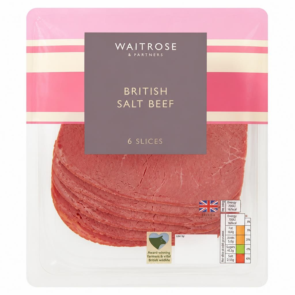 Waitrose British Salt Beef 6 Slices