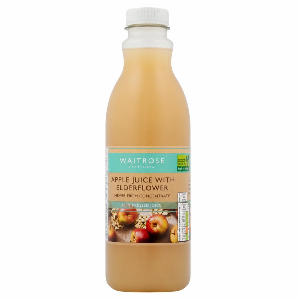 Waitrose Pressed Apple Juice with Elderflower