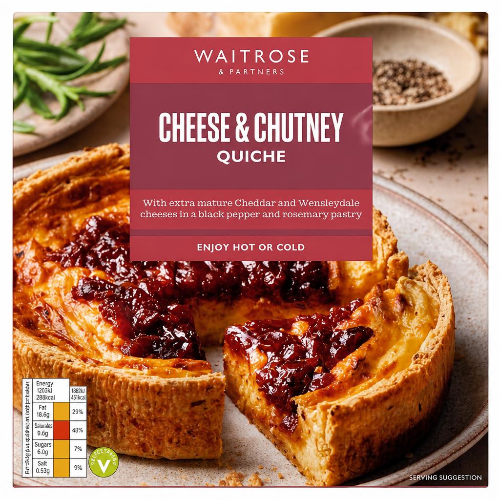 Waitrose Cheese & Chutney Quiche