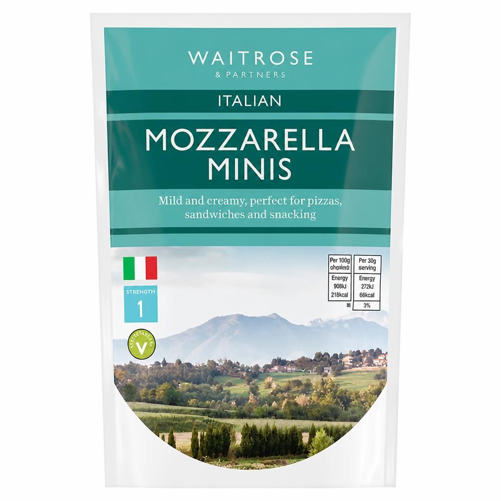 Waitrose Italian Mini Mozzarella Cheese Strength 1
