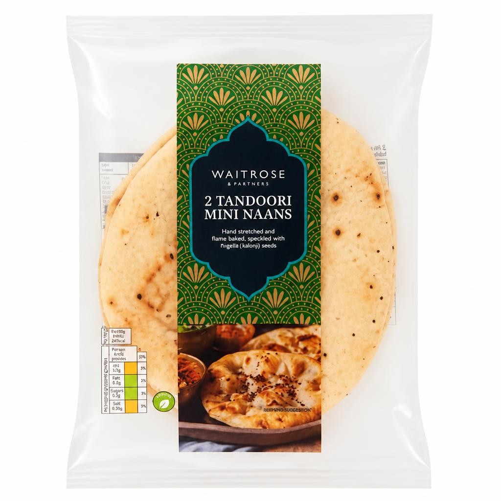 Waitrose 2 Tandoori Mini Naans