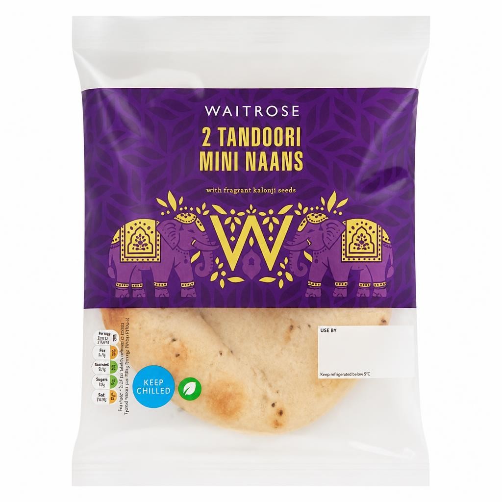 Waitrose 2 Tandoori Mini Naans