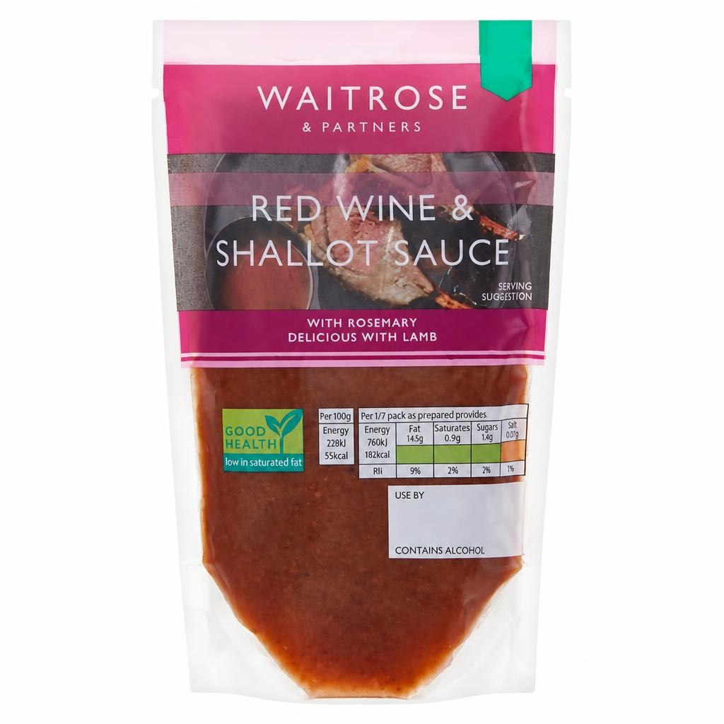 Waitrose Red Wine & Shallot Sauce