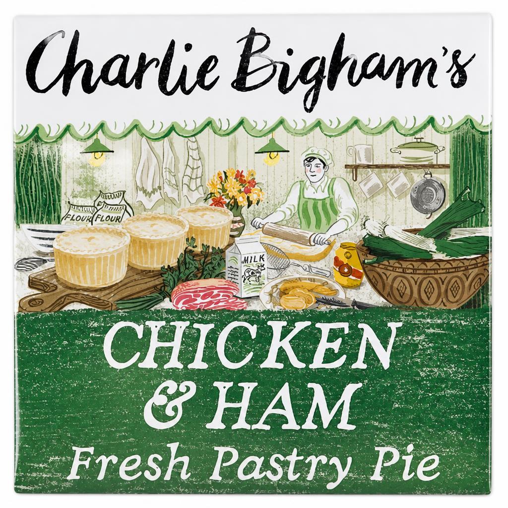 Charlie Bigham's Chicken, Ham & Leek Full Pastry Pie