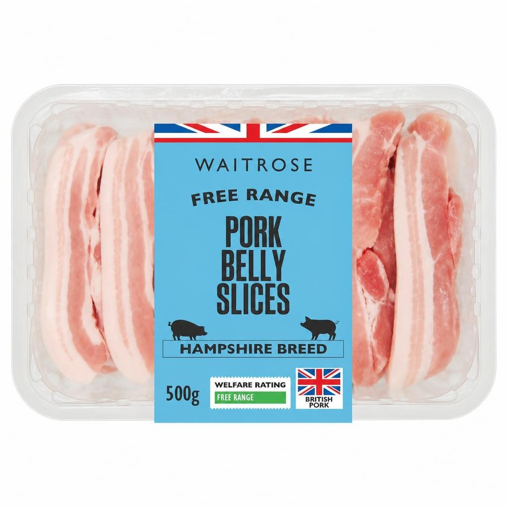 Waitrose Free Range Pork Belly Slices