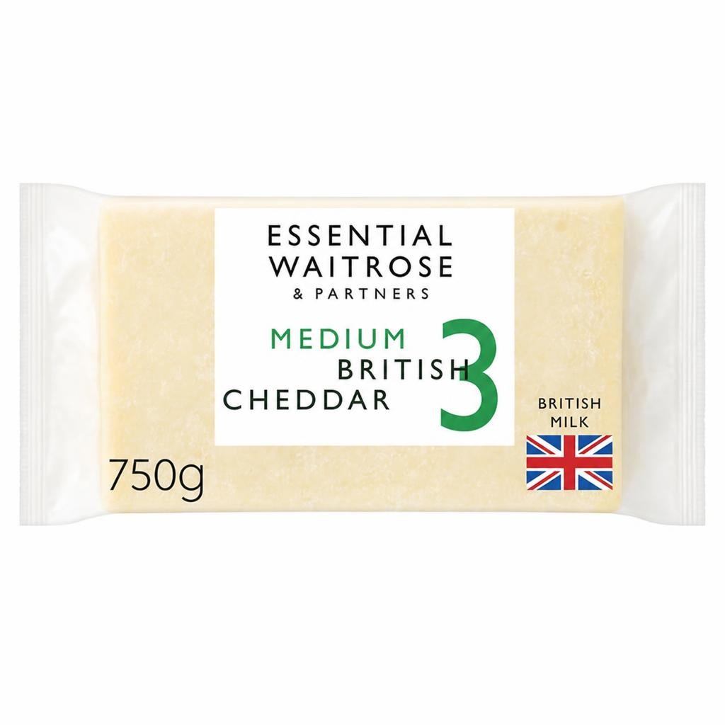Essential Medium Cheddar Cheese Strength 3 Extra Large