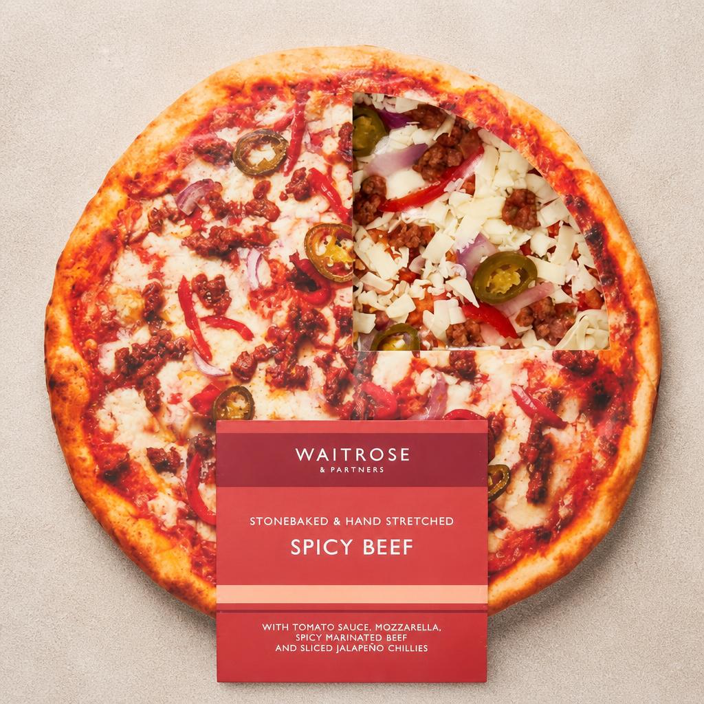 Waitrose Spicy Beef Stonebaked Pizza