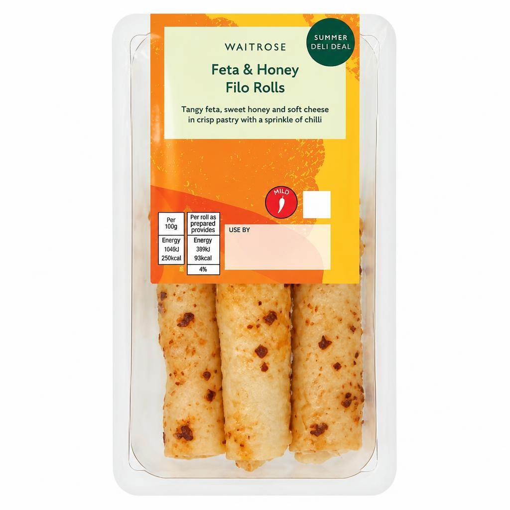 Waitrose Feta & Honey Filo Rolls