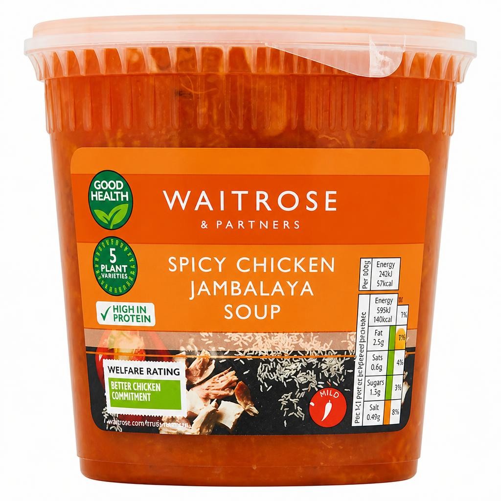 Waitrose Spicy Chicken Jambalaya Soup