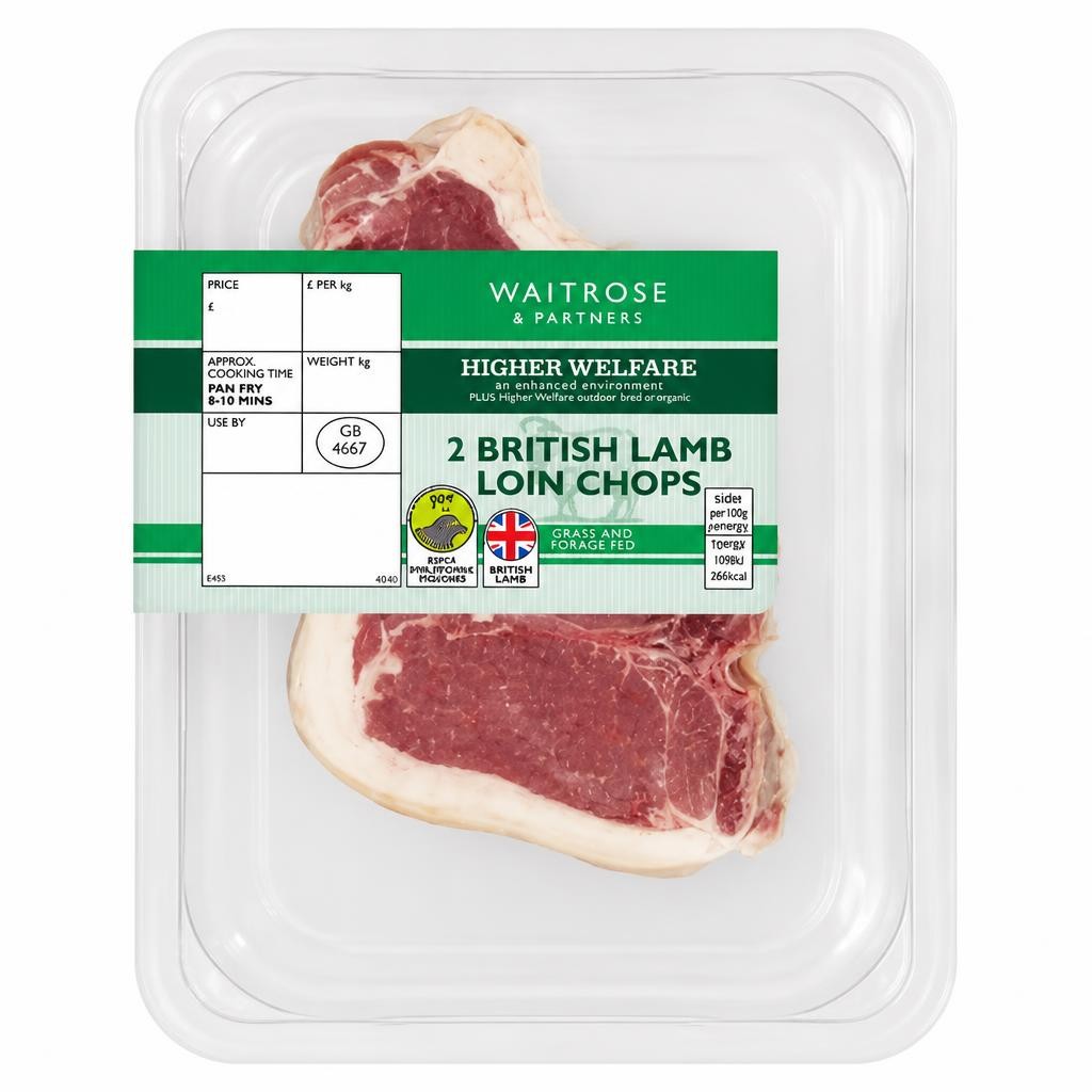 Waitrose 2 British Lamb Loin Chops