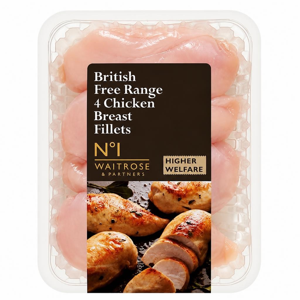 No.1 British Free Range 4 Chicken Breast Fillets