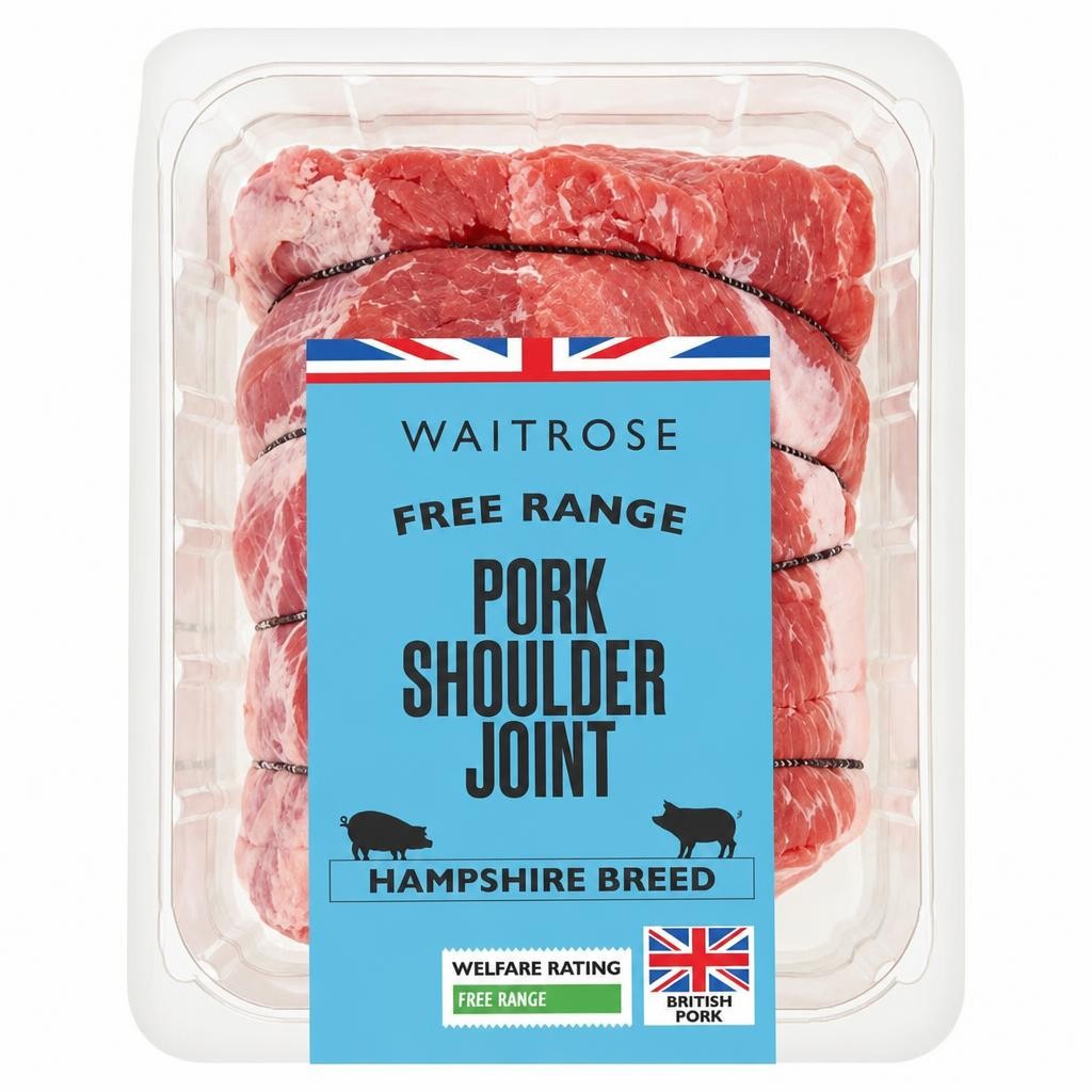 Waitrose Free Range British Pork Rindless Shoulder Joint