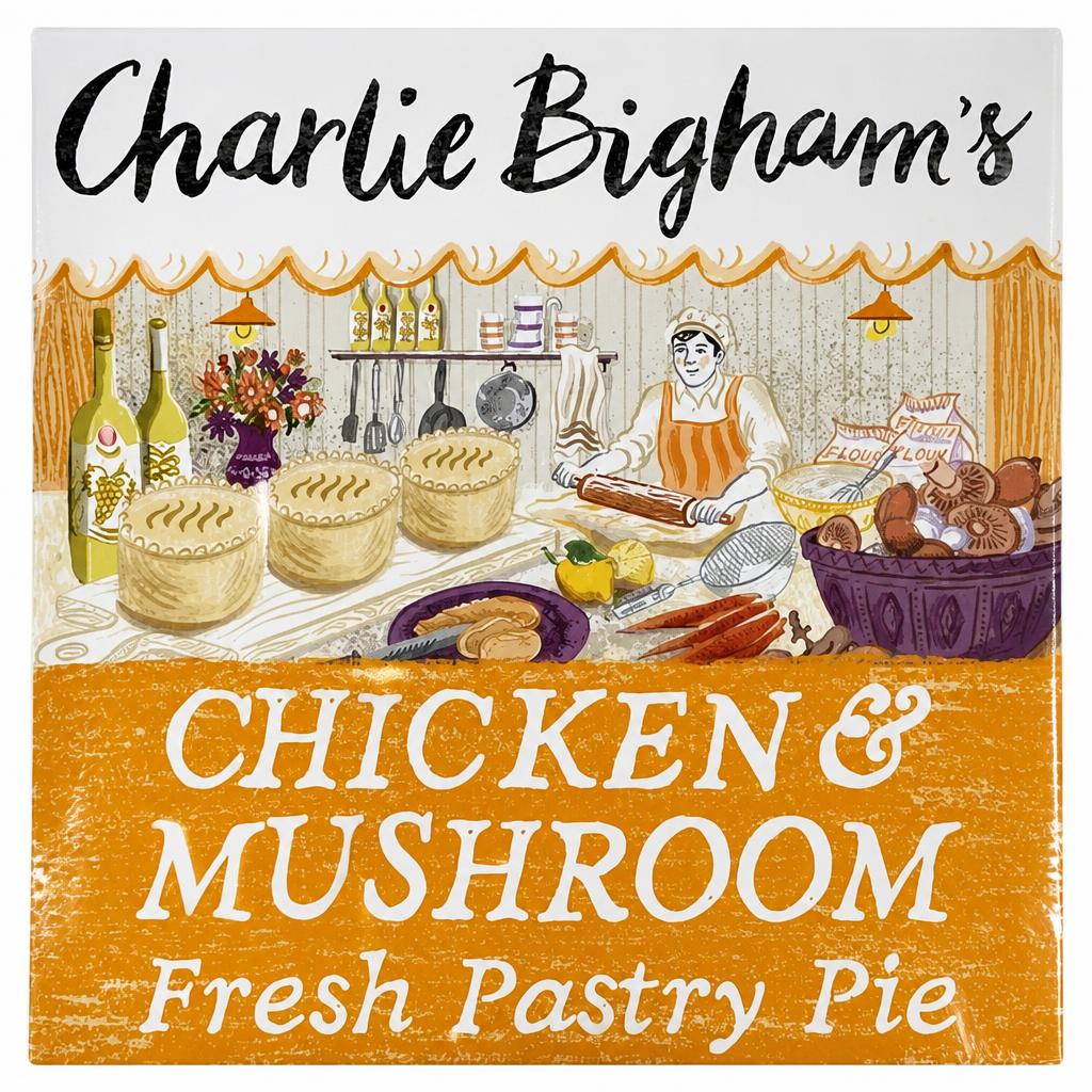 Charlie Bigham's Roast Chicken & Mushroom Full Pastry Pie