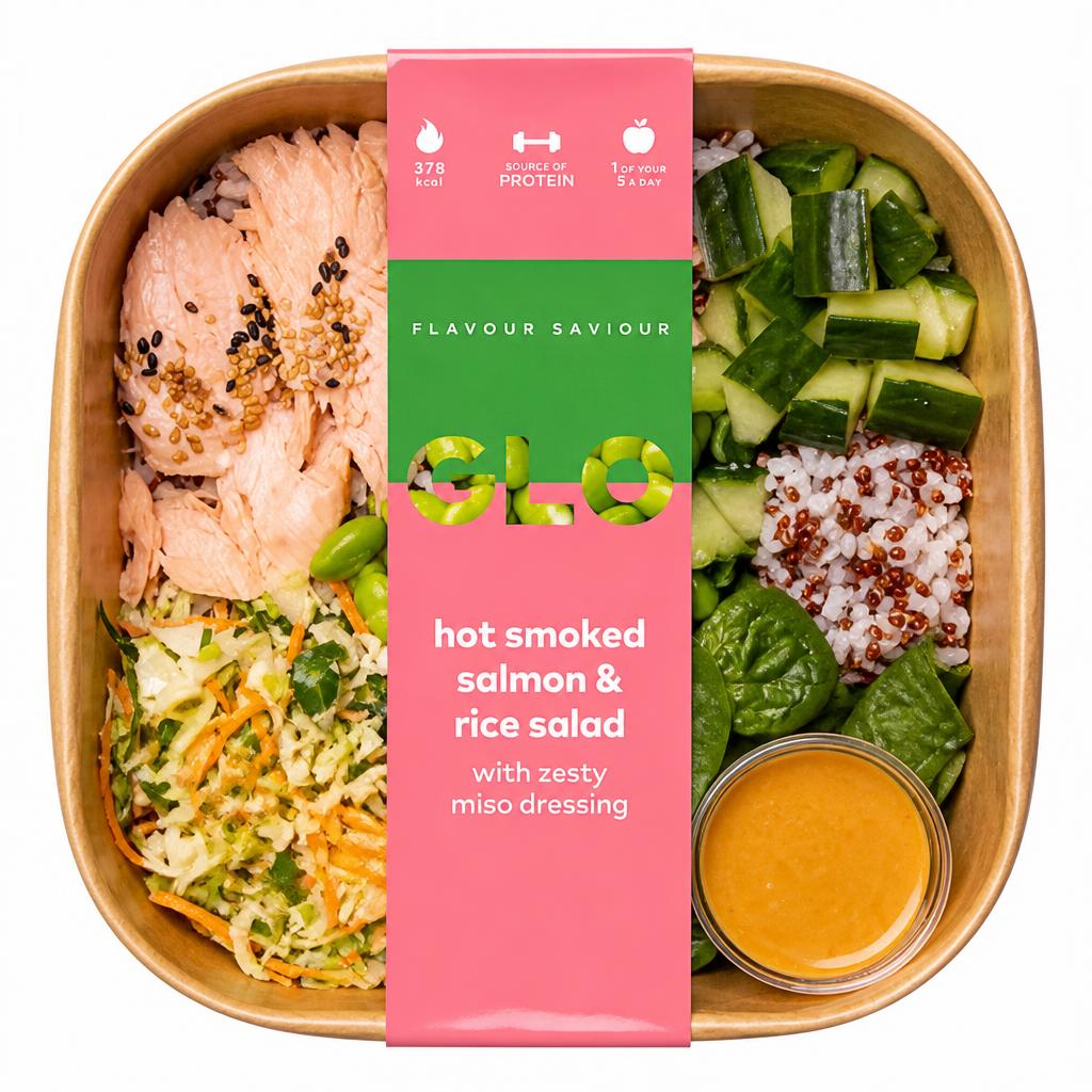 GLO Hot Smoked Salmon & Rice Salad