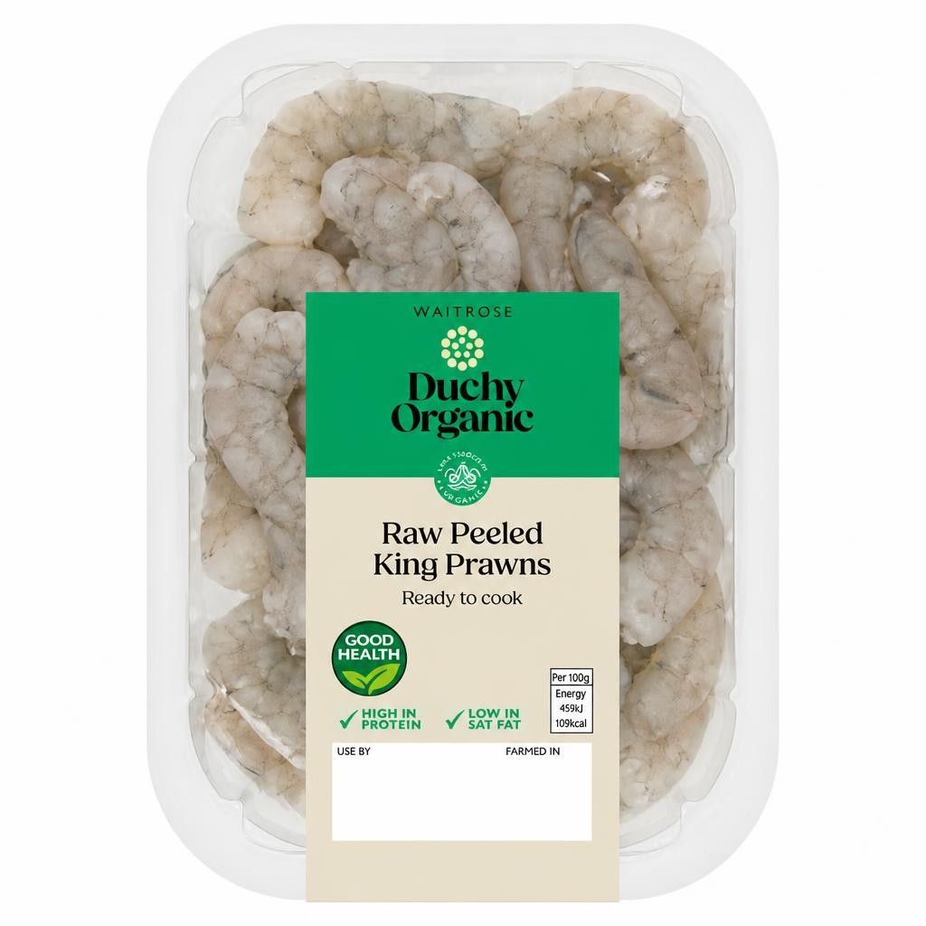 Duchy Organic Raw King Prawns
