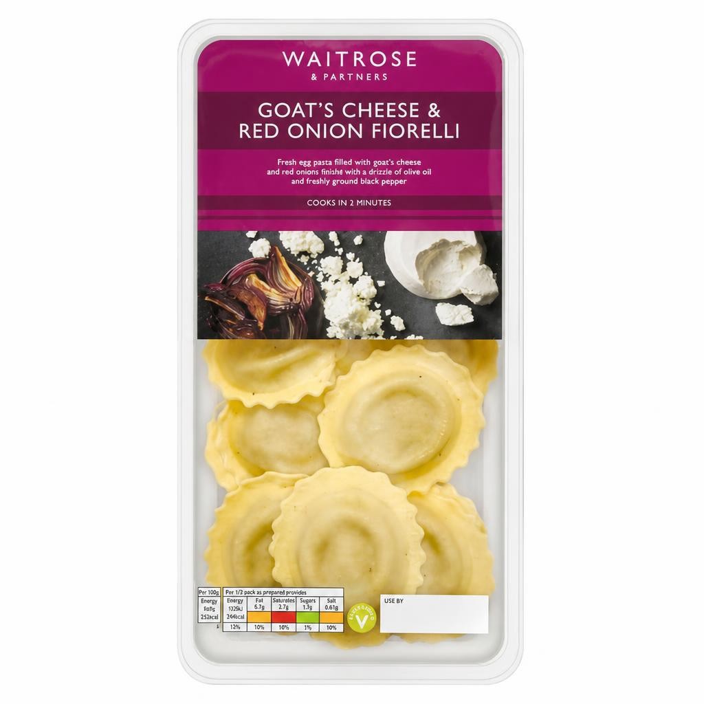 Waitrose Goat's Cheese & Red Onion Fiorelli