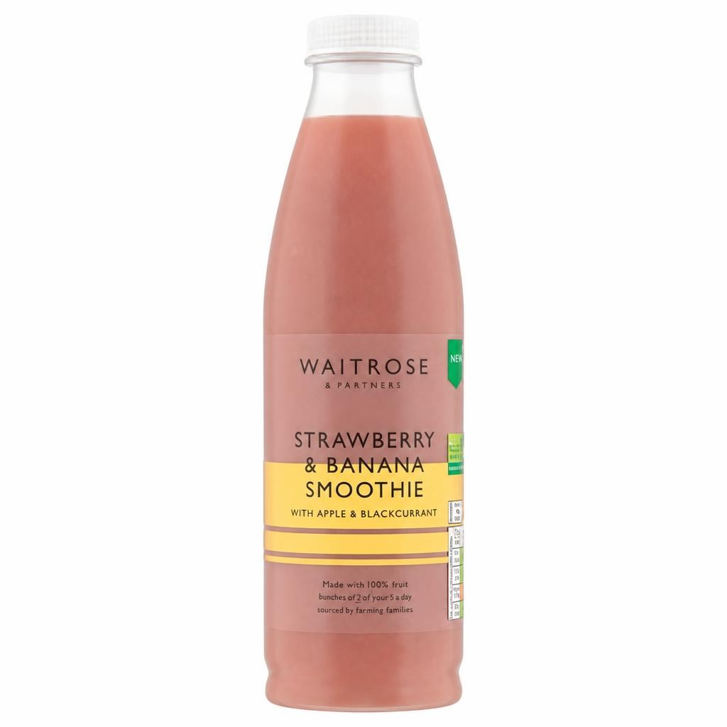 Waitrose Strawberry & Banana Smoothie Large