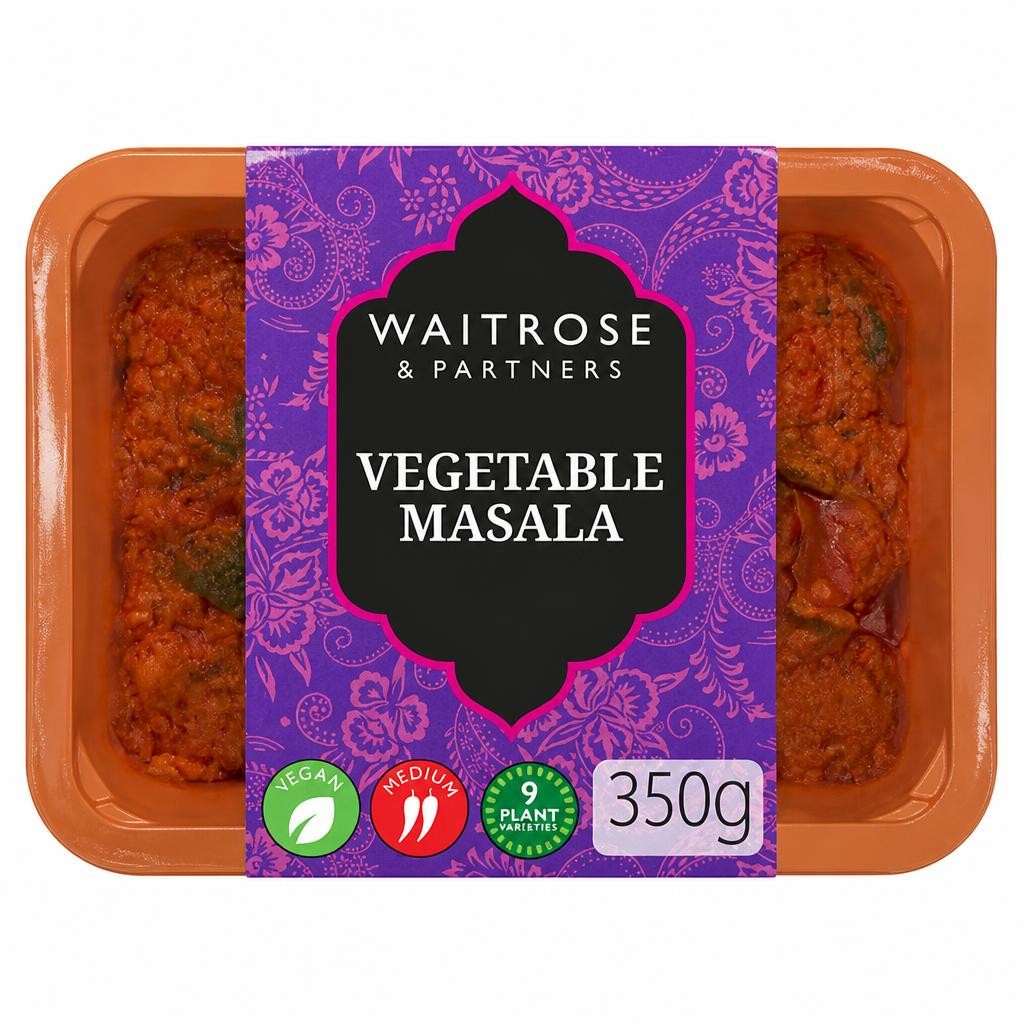 Waitrose Indian Vegetable Masala Curry for 2