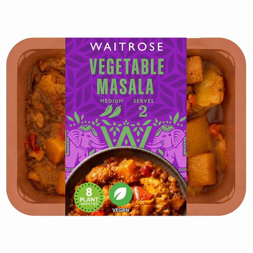 Waitrose Indian Vegetable Masala Curry for 2