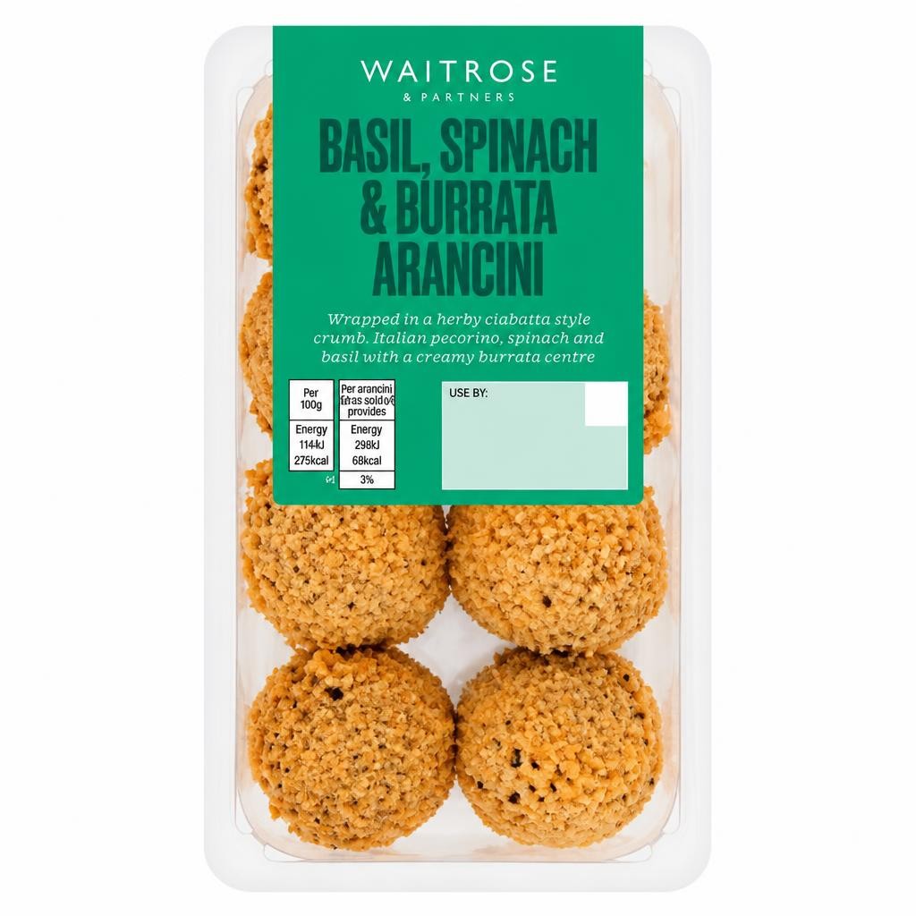 Waitrose Basil, Spinach & Burrata Arancini