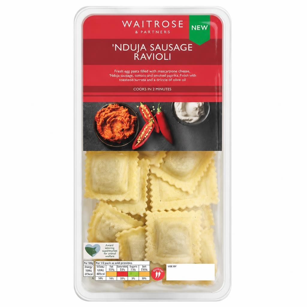 Waitrose 'Nduja Sausage Ravioli