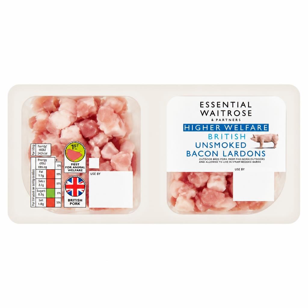 Essential British Unsmoked Bacon Lardons