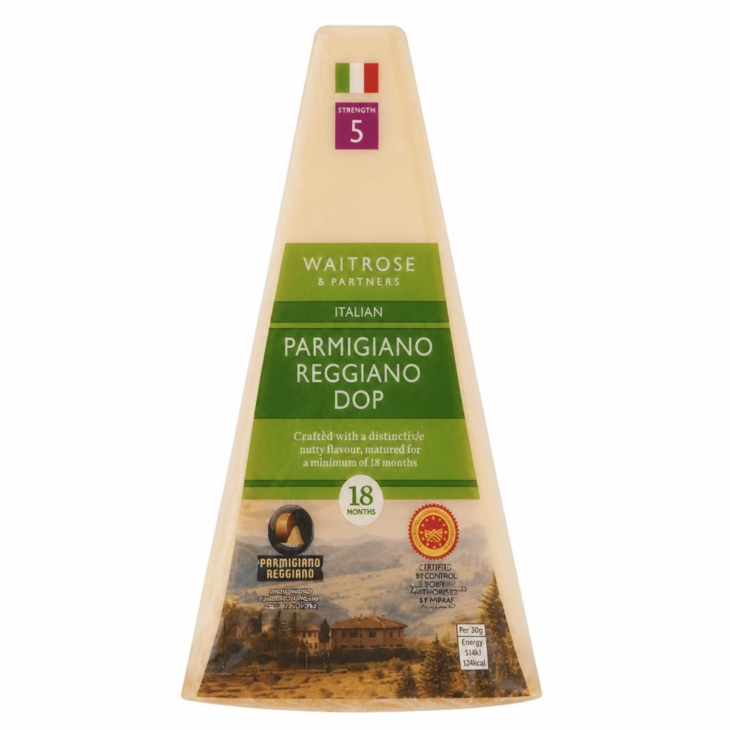 Waitrose Parmigiano Reggiano DOP Parmesan Cheese Strength 5 Large