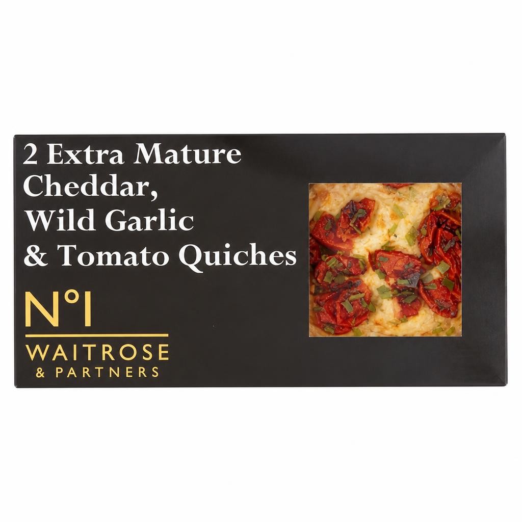 No.1 Extra Mature Cheddar, Wild Garlic & Tomato Quiche