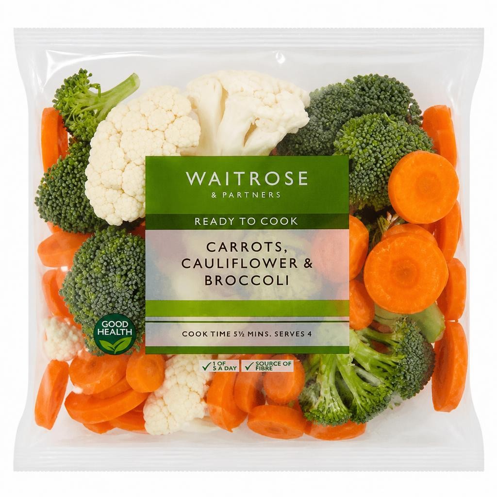 Waitrose Carrots, Cauliflower & Broccoli