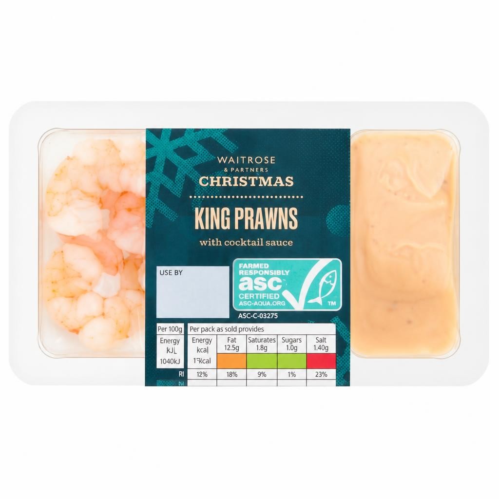 Waitrose King Prawns with Cocktail Sauce