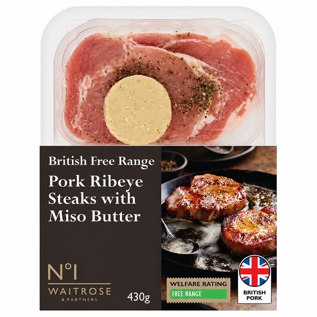 No.1 Free Range Pork Ribeye Steaks & Miso Butter