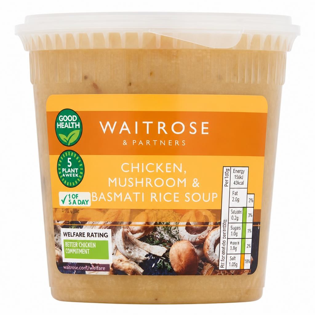 Chicken, Mushroom & Basmati Rice Soup