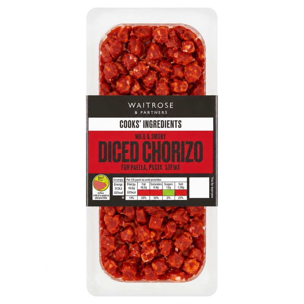 Waitrose Cooks Ingredients Diced Chorizo
