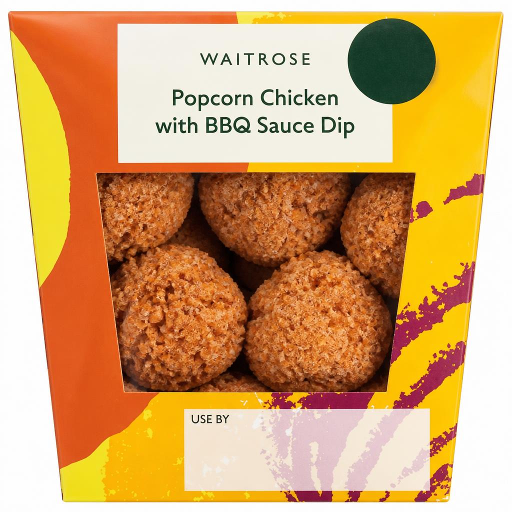Waitrose Popcorn Chicken with BBQ Sauce Dip