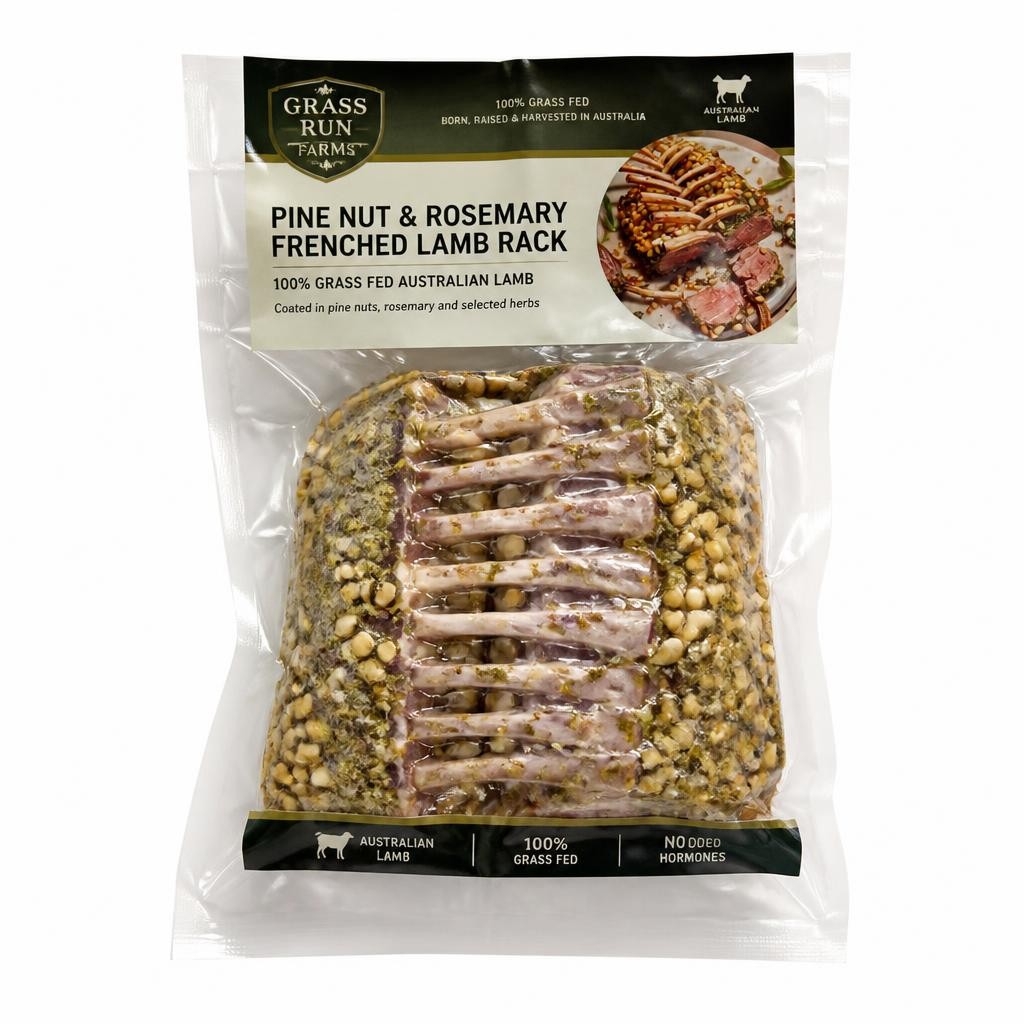 No.1 British Lamb Guard of Honour with a Pesto & Pine Nut Crust