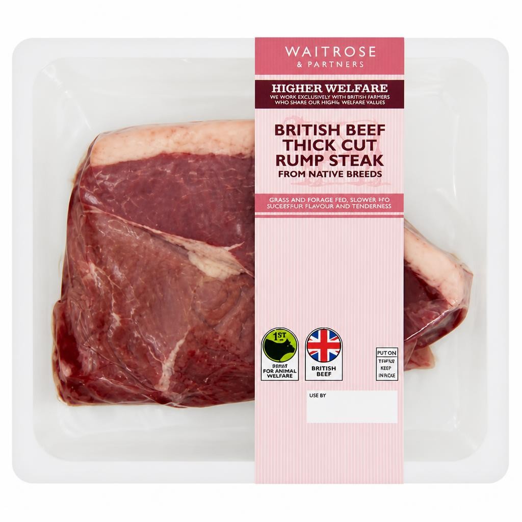 Waitrose British Native Breed Thick Cut Rump Steak
