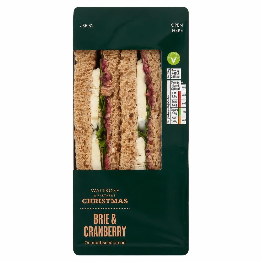 Waitrose Christmas Brie & Cranberry Sandwich