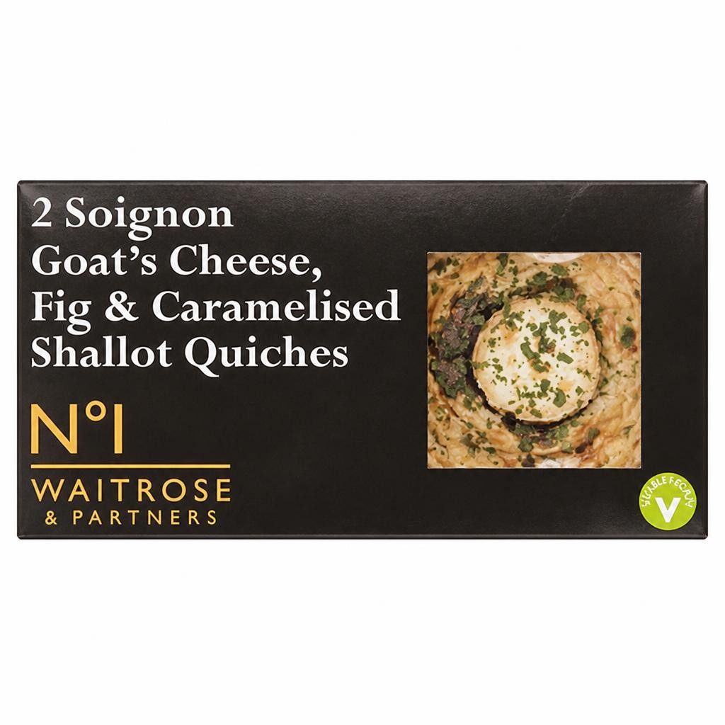 No.1 Soignon Goat's Cheese, Fig & Caramelised Shallot Quiche