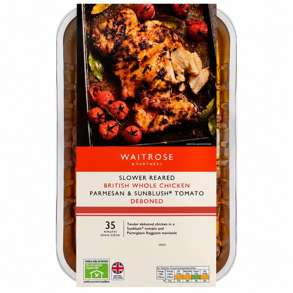 Waitrose Parmesan & Sunblush Tomato Deboned Chicken