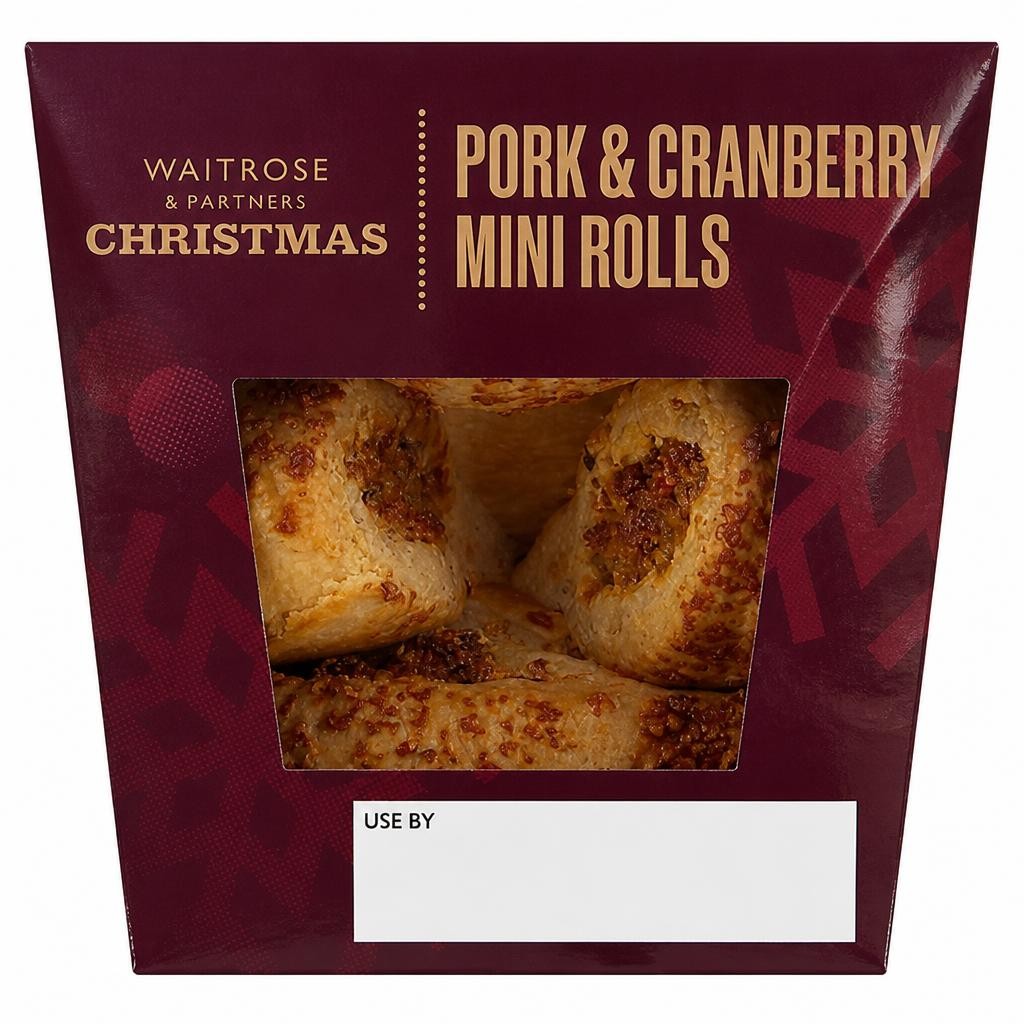 Waitrose Christmas Pork & Cranberry Mini Rolls
