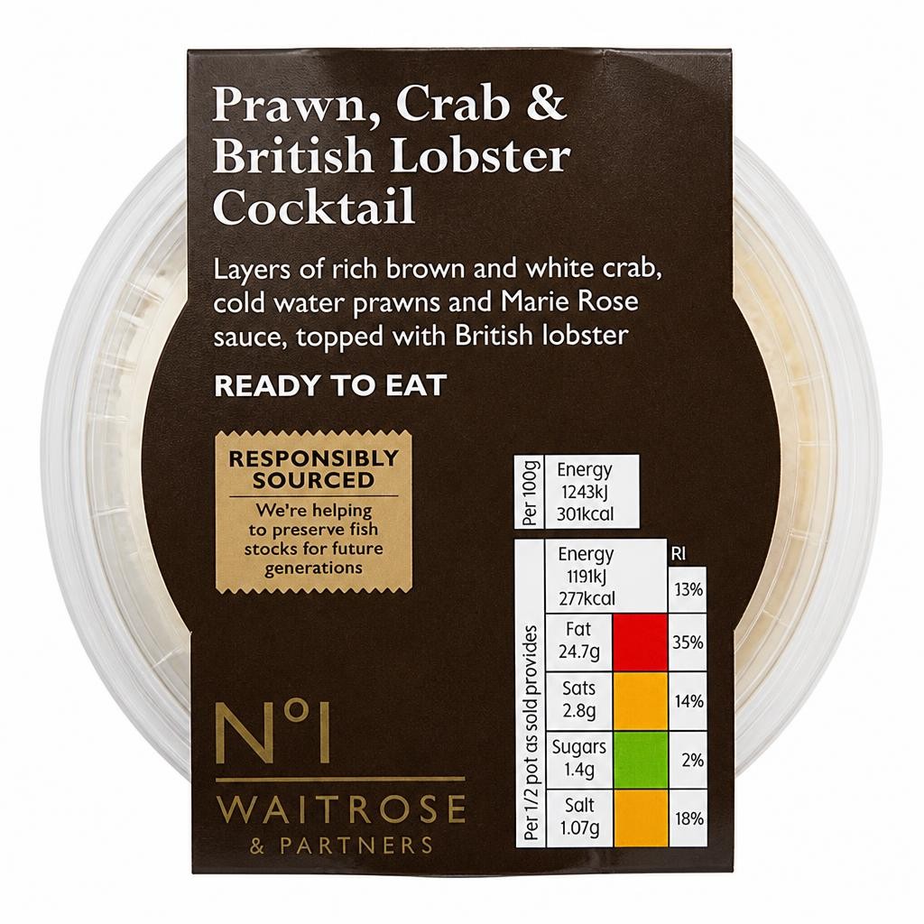 No.1 Prawn, Crab & British Lobster Cocktail