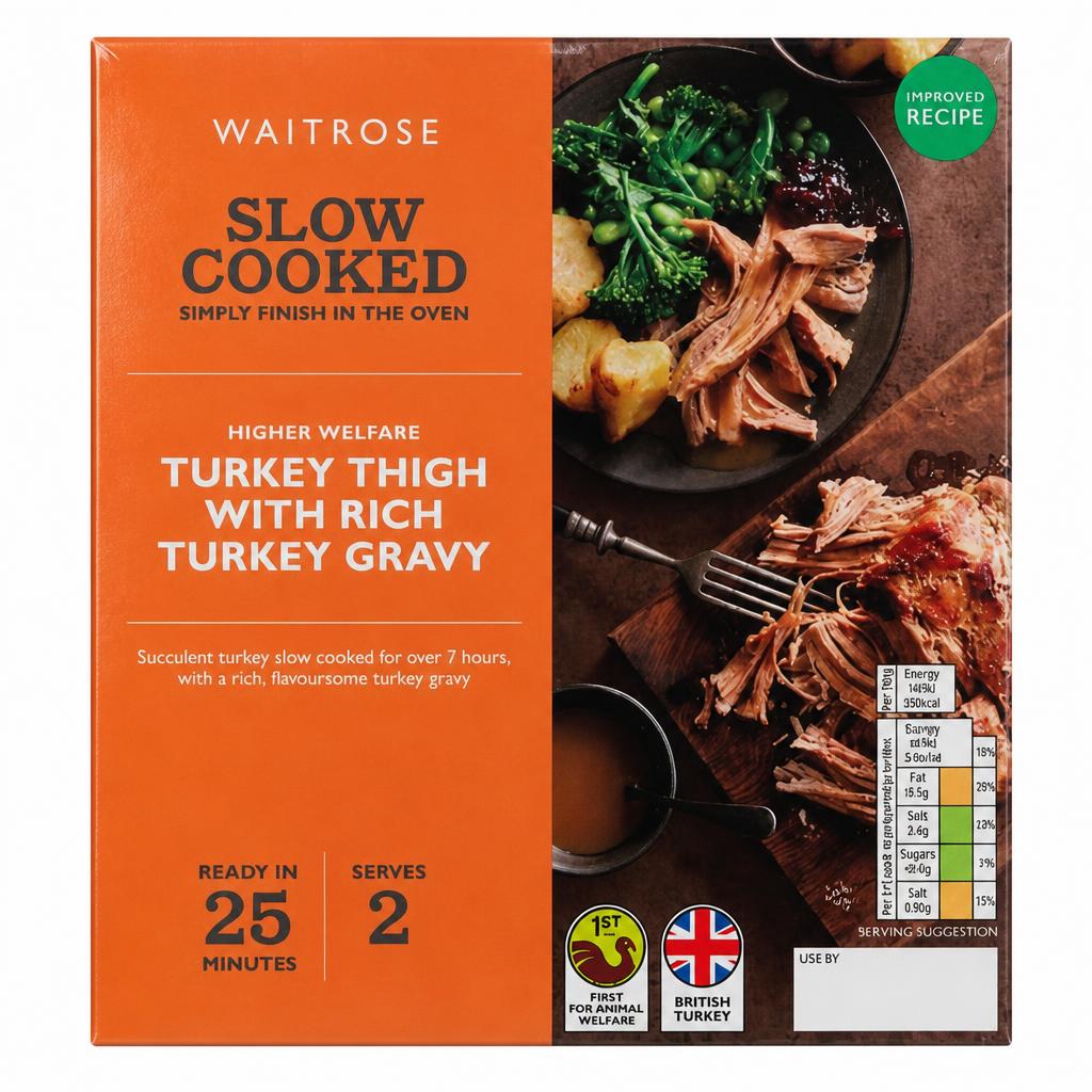Waitrose Slow Cooked Turkey Thigh with Rich Turkey Gravy