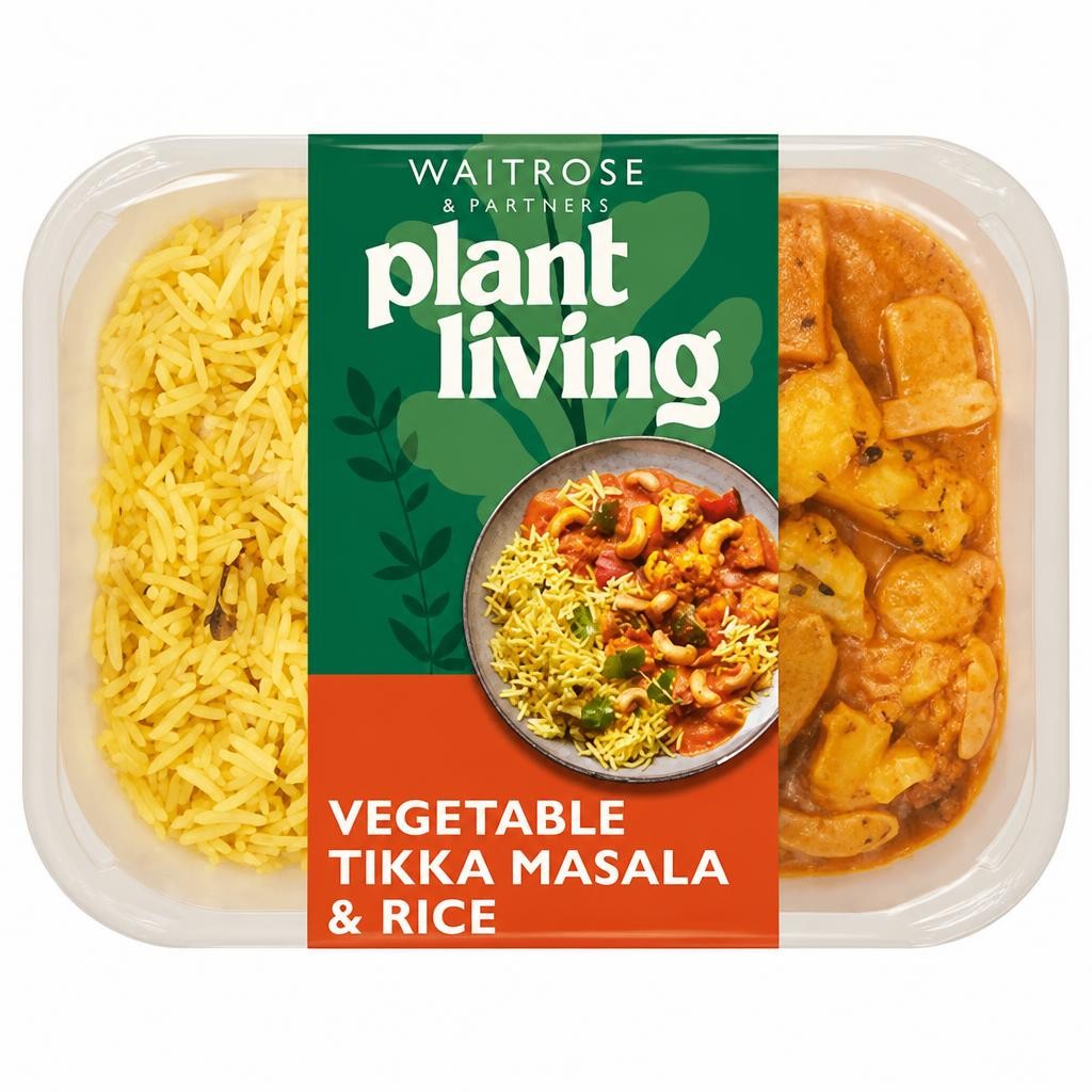 PlantLiving: Tikka Masala with Vegetables & Cashews for 1