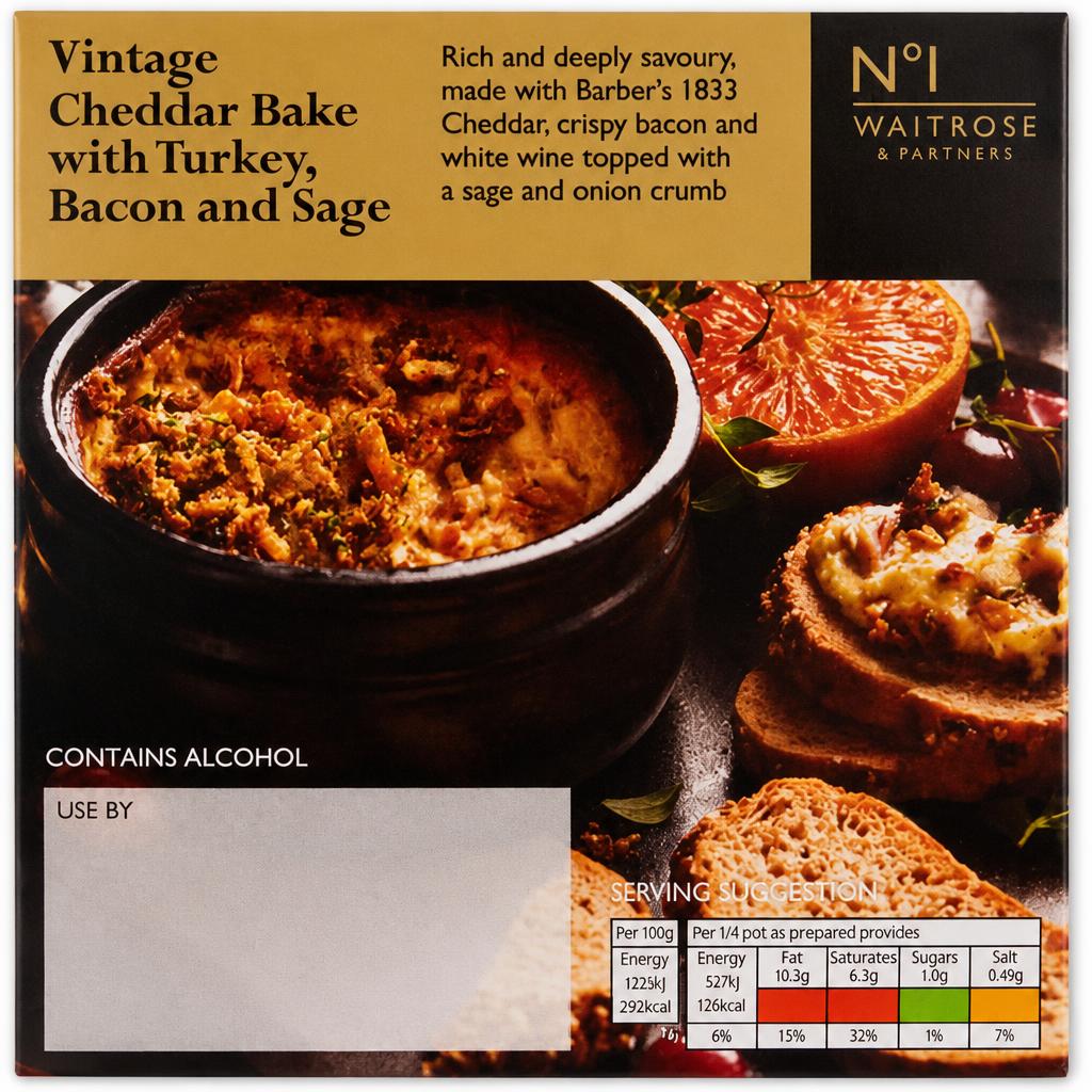No.1 Vintage Cheddar Bake with Turkey, Bacon and Sage