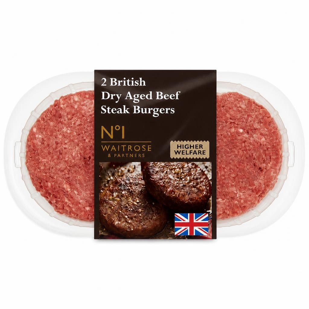 No.1 Dry Aged Britsh Beef 2 Steak Burgers