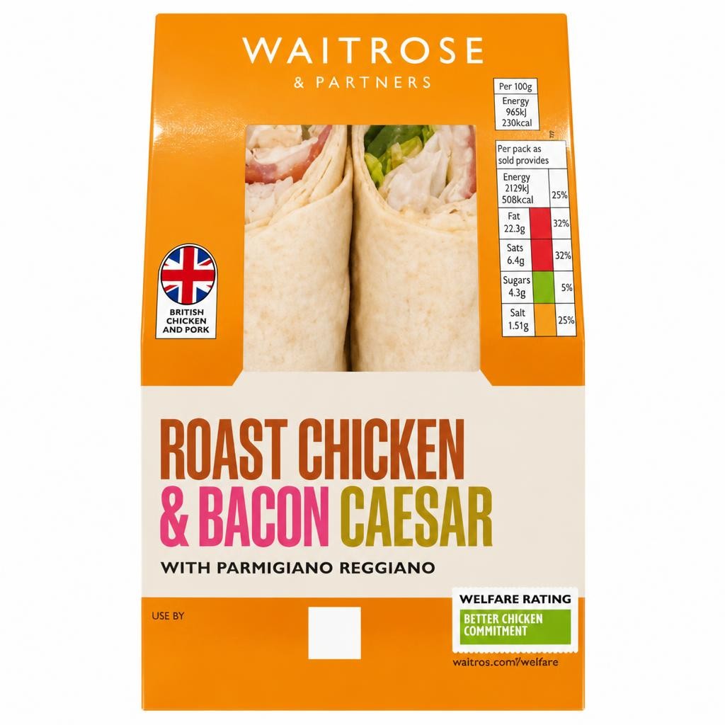 Waitrose Chicken & Bacon Caesar Wrap