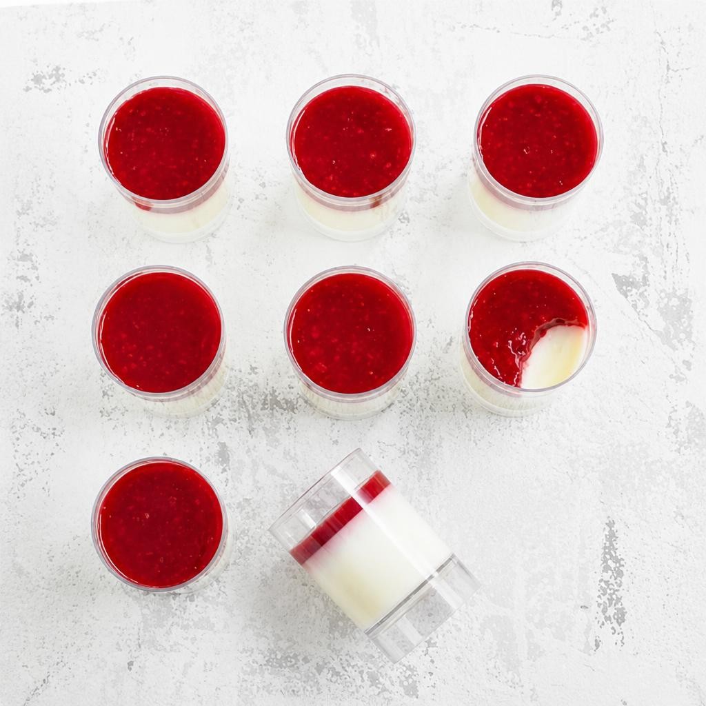 8 No.1 Raspberry Panna Cotta