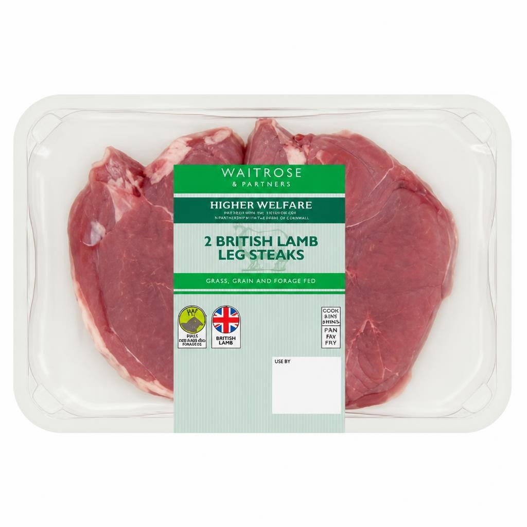 Waitrose 2 British Lamb Leg Steaks