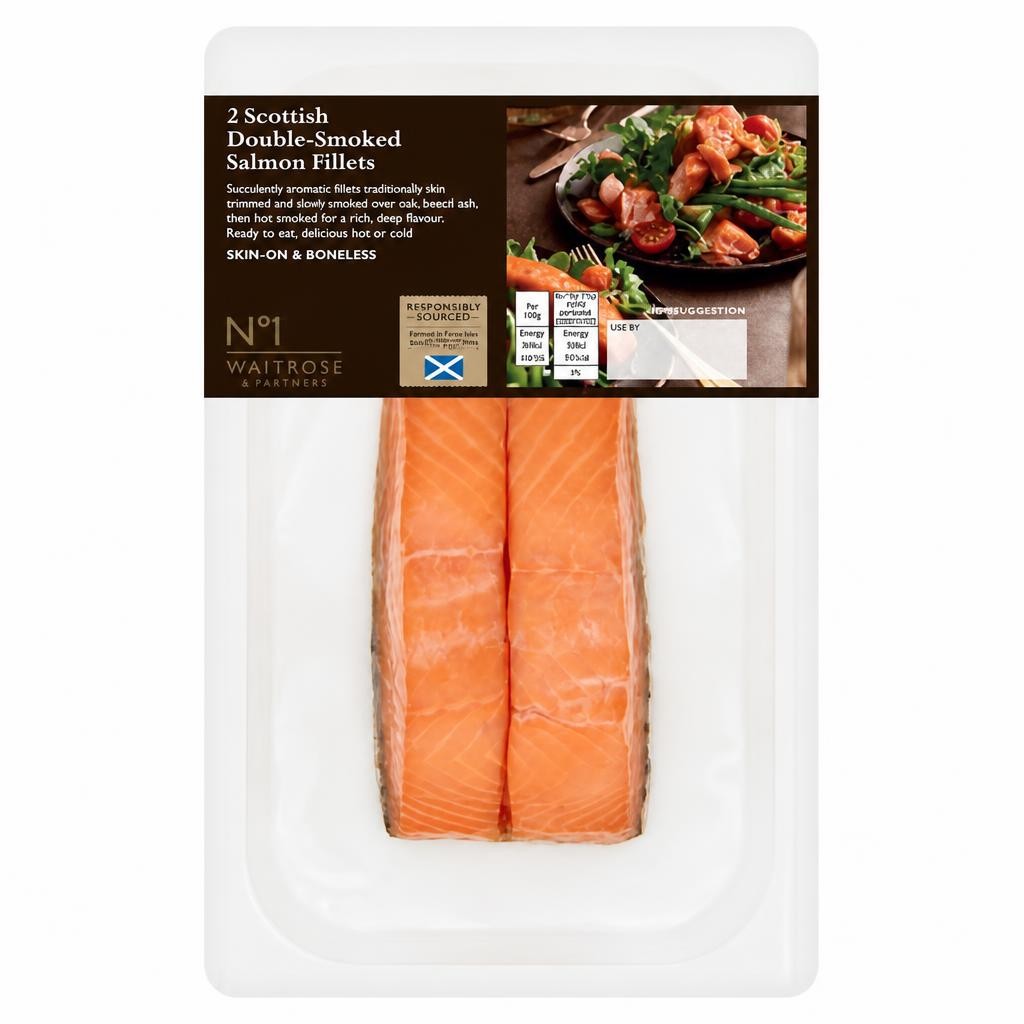 No.1 2 Scottish Double-Smoked Salmon Fillets